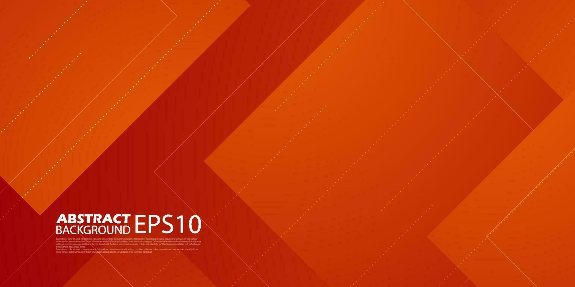 Abstract geometric gradient red to orange background with simple lines. Colorful orange design. Dark and modern square pattern with 3d shadow concept. Eps10 vector