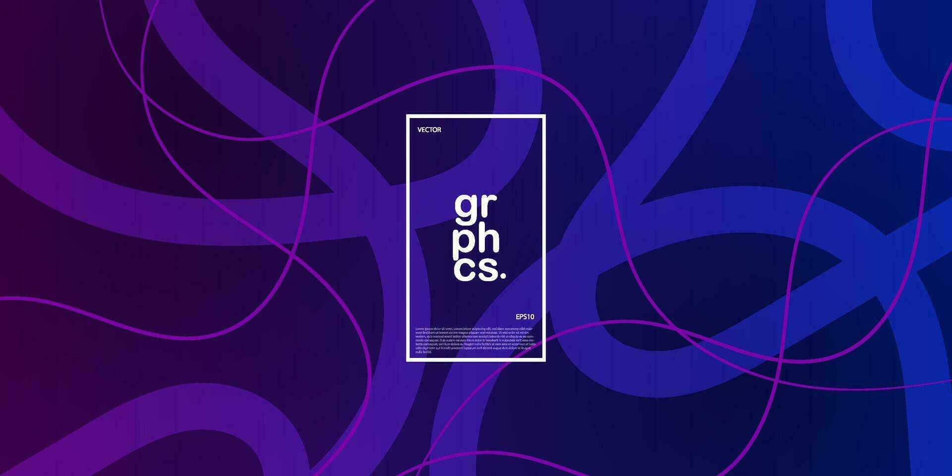 Dark purple gradient illustration background with purple wave lines. abstract emotional design with simple geometric style. cool design. Eps10 vector