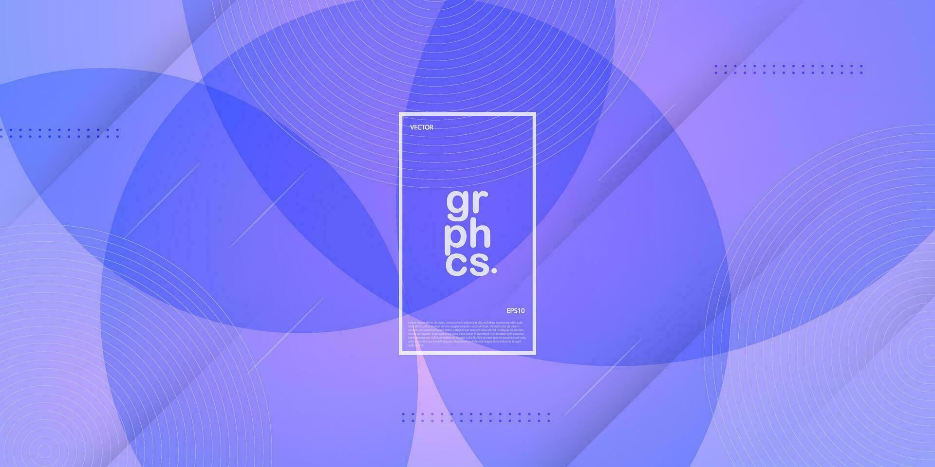 Minimal abstract circle pattern bright purple background with line element shapes. Colorful purple design. Modern geometric concept. Eps10 vector