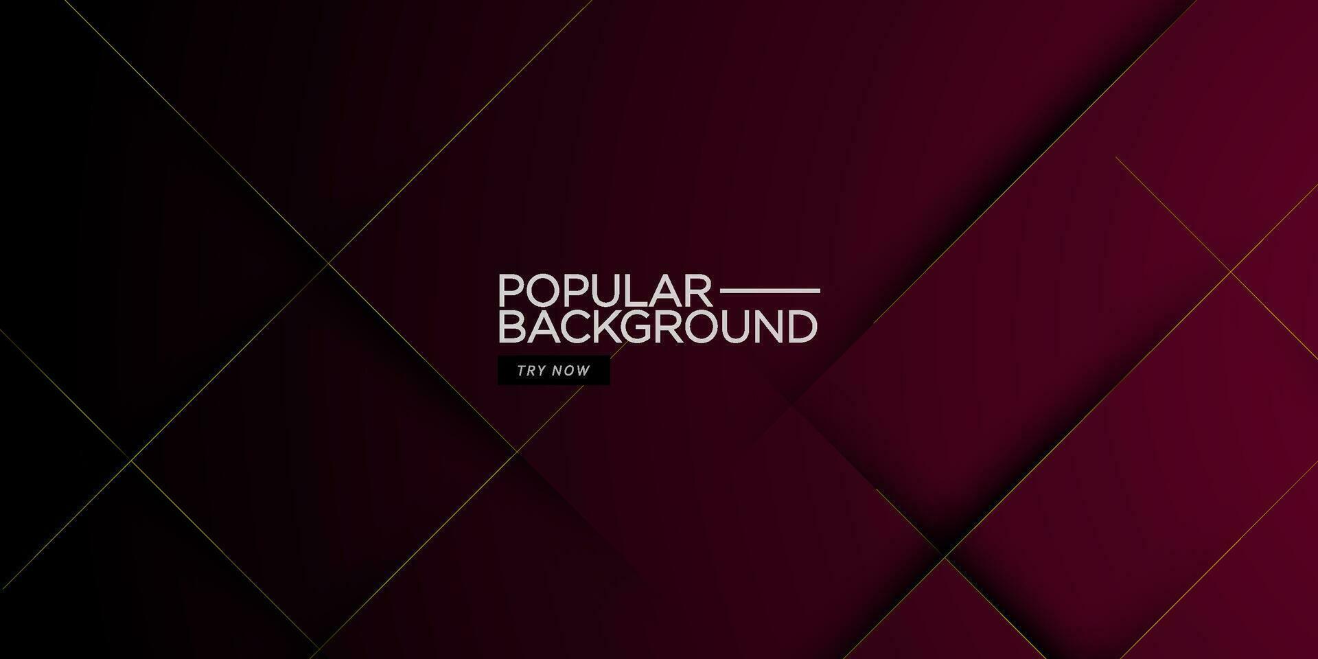 Luxury stripes shadow abstract background with red and black gradient color on dark background. Gold straight lines pattern combination. Eps10 Illustration vector