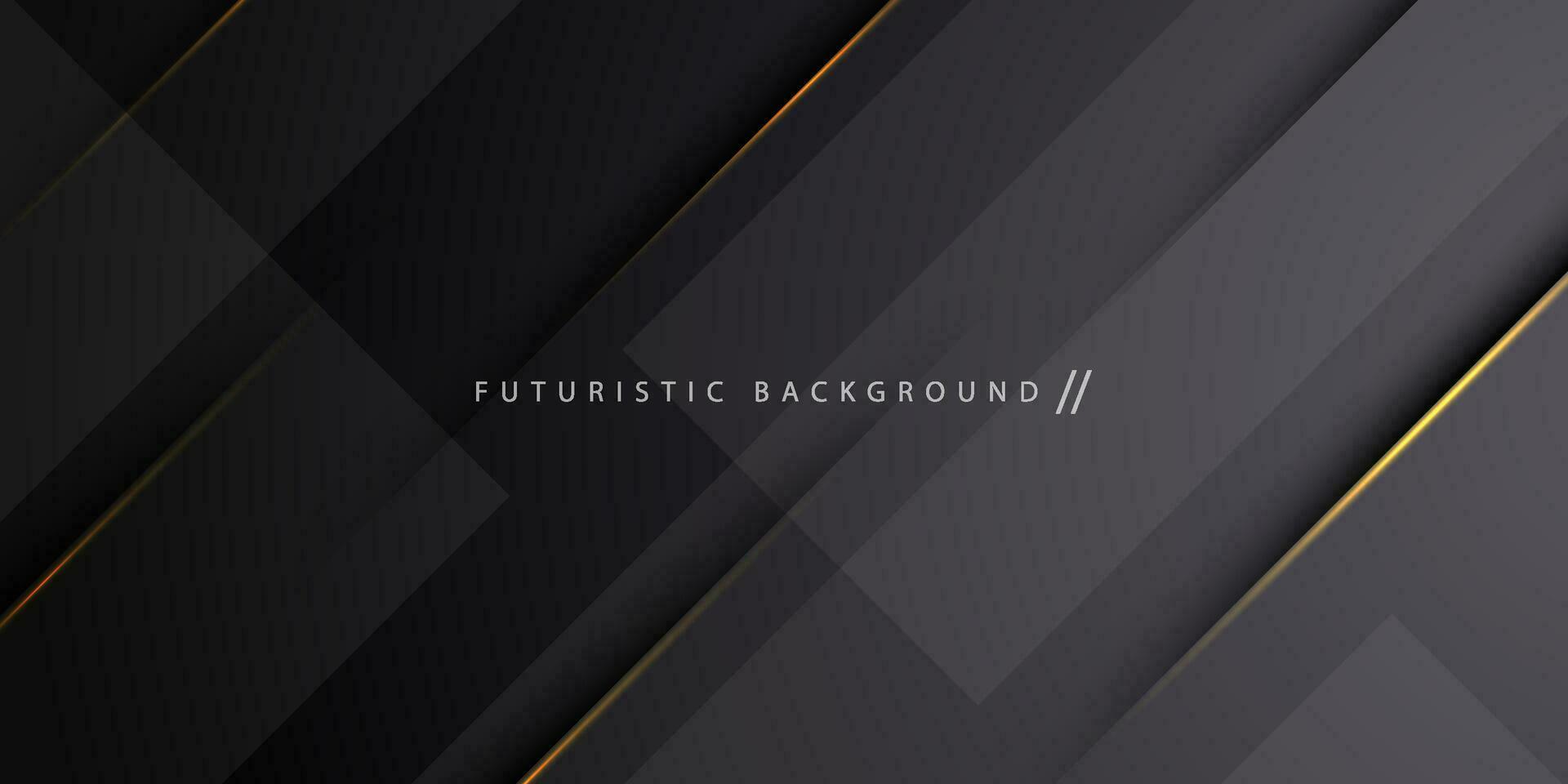 Abstract dark gray geometric gradient square design layers background with lines, shadow, and lights. Eps10 vector