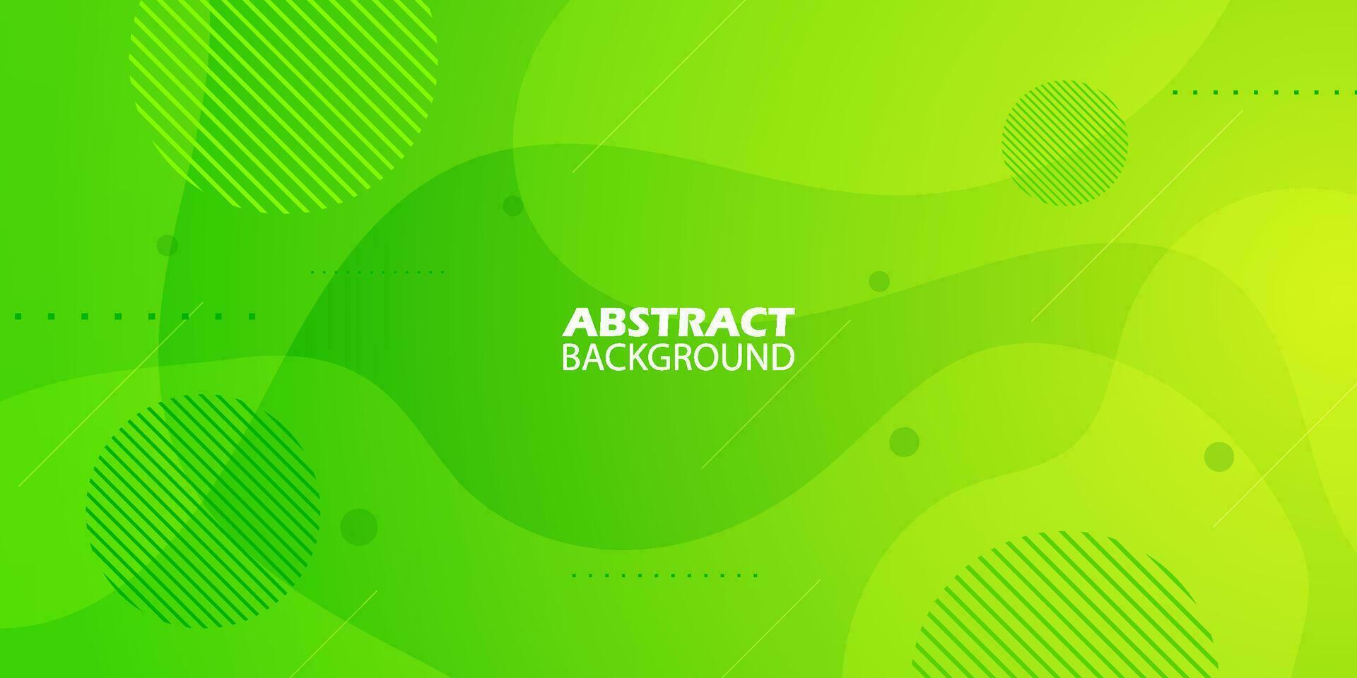 Minimal bright green abstract background with wavy shapes. Colorful green fluid design. Simple and modern concept. Eps10 vector