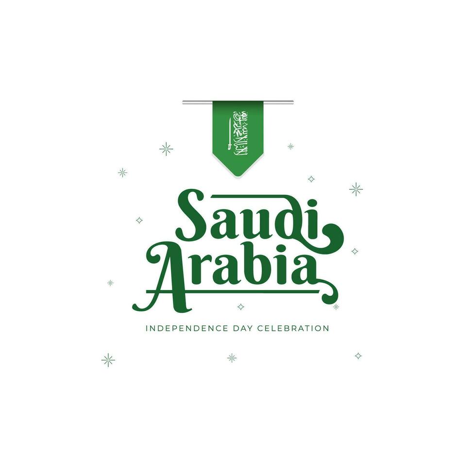 Reino de saudi arabia nacional día vector