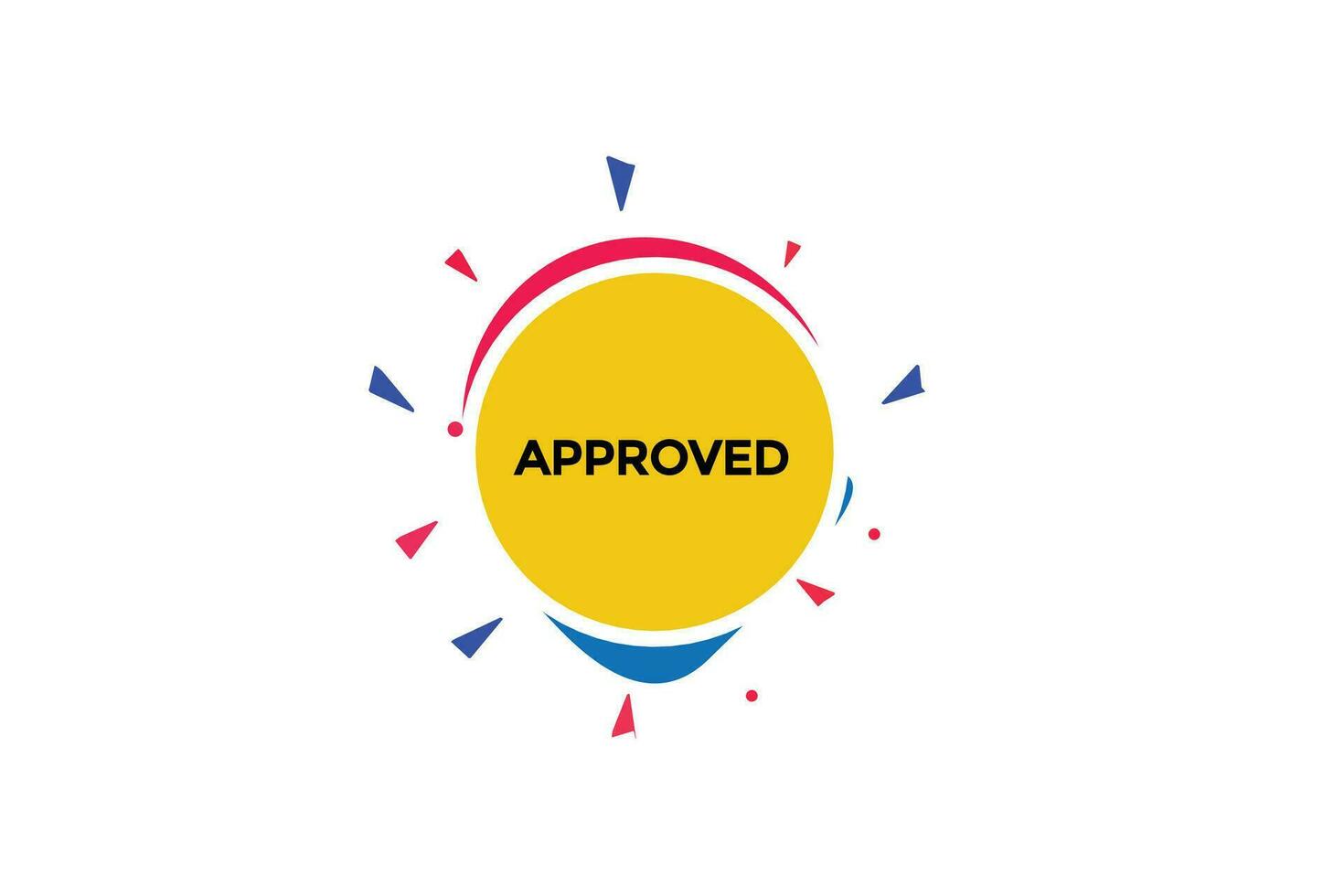 new approved, level, sign, speech, bubble  banner, vector