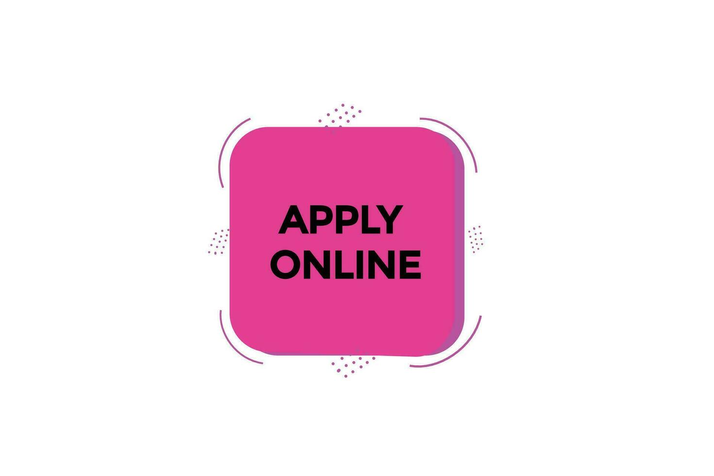 new apply online, level, sign, speech, bubble  banner, vector