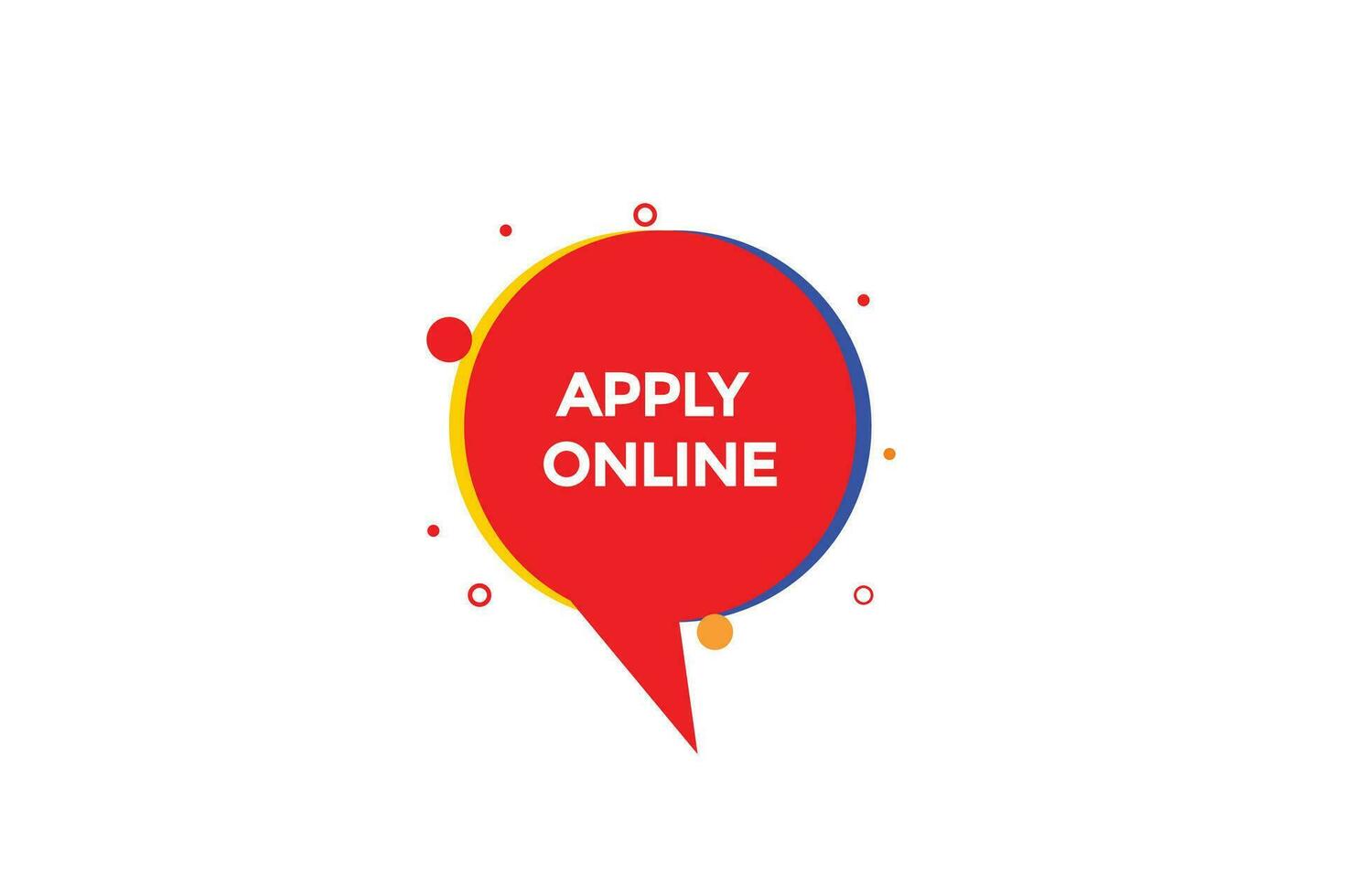 new apply online, level, sign, speech, bubble  banner, vector
