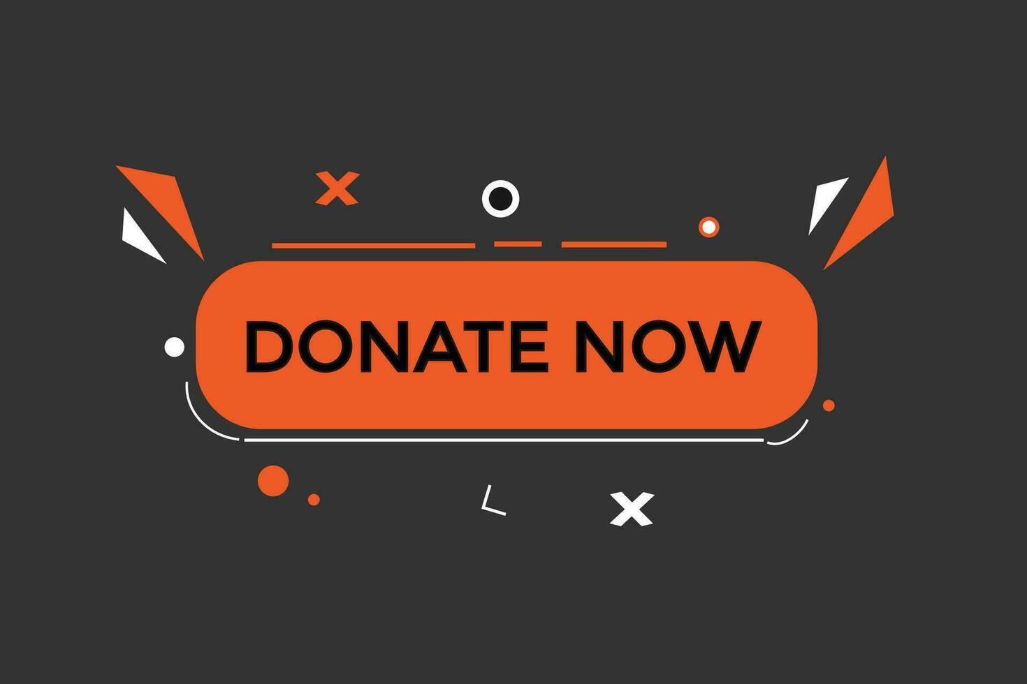 new donate now, level, sign, speech, bubble  banner, vector