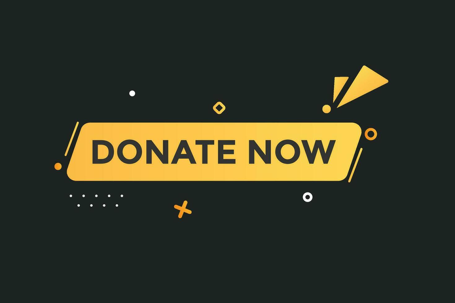 new donate now, level, sign, speech, bubble  banner, vector