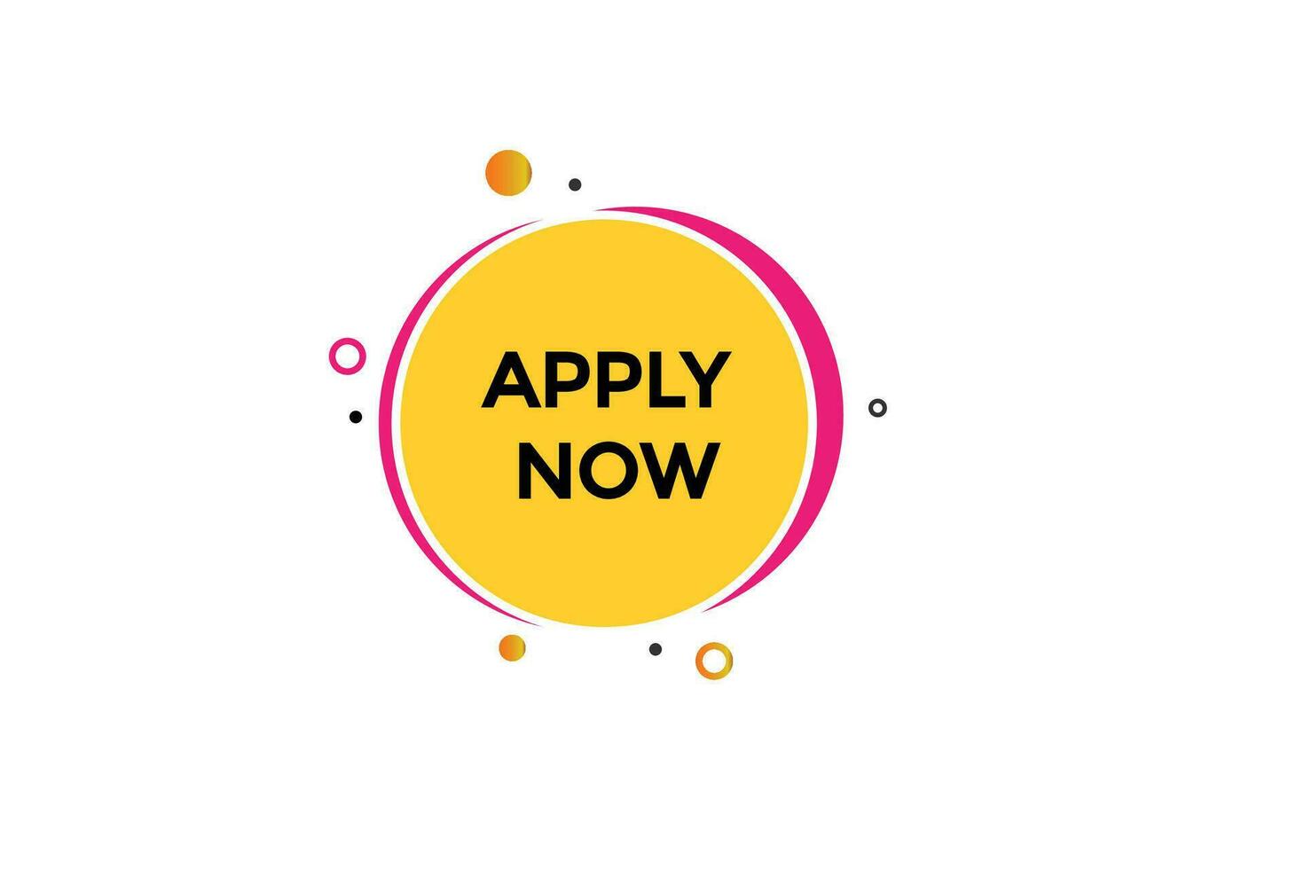 new apply now, level, sign, speech, bubble vector