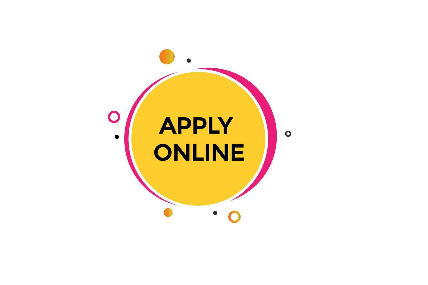 new apply online, level, sign, speech, bubble  banner, vector