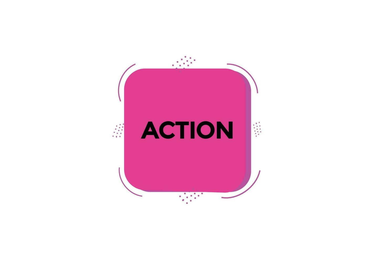 new action, level, sign, speech, bubble vector