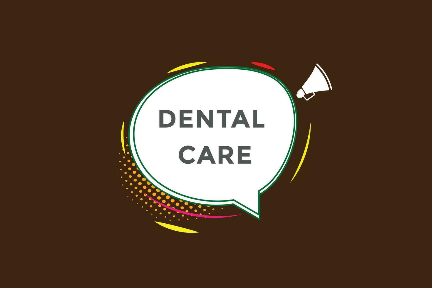 new dental care, level, sign, speech, bubble  banner, vector