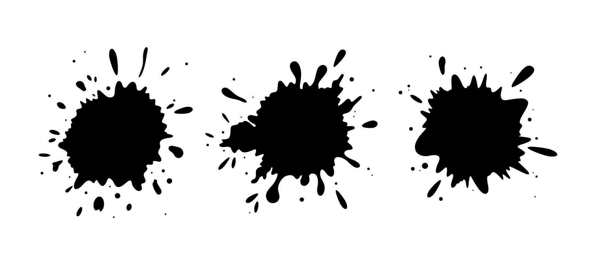 Grunge stains splashes vector