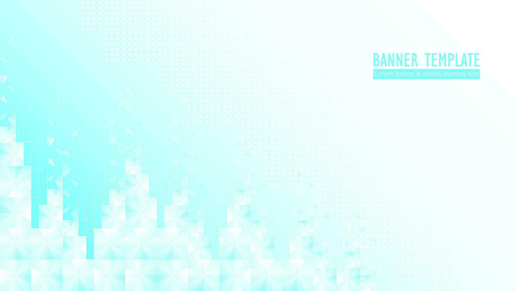icy blue abstract background with geometric line vector