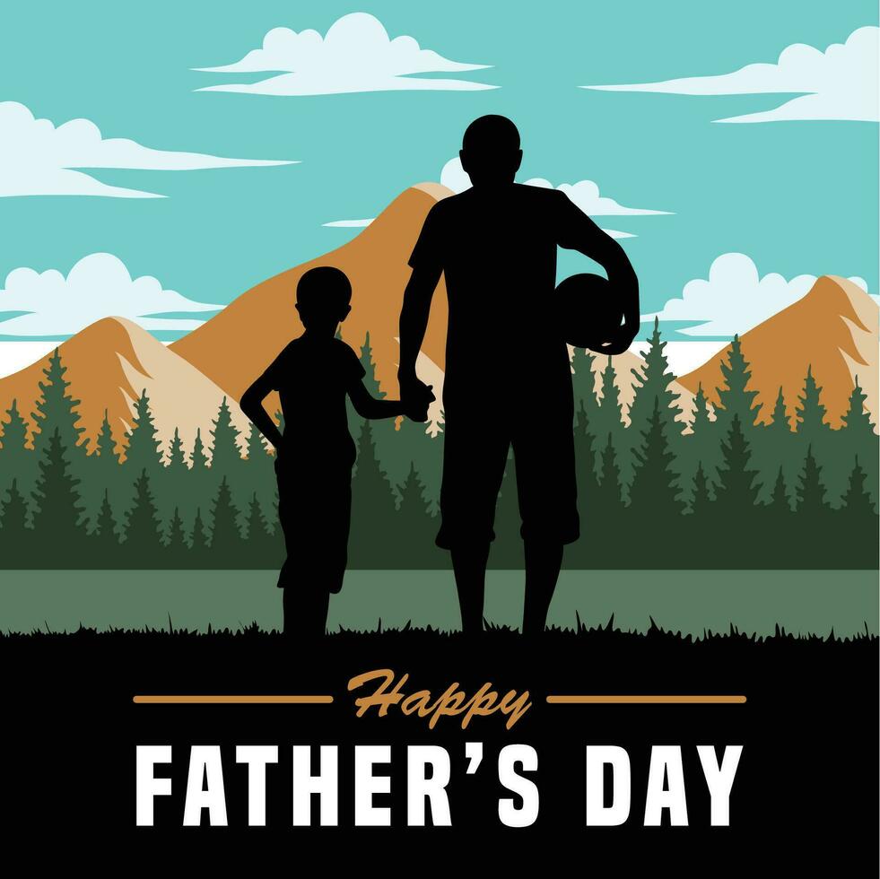 father day poster illustration vector