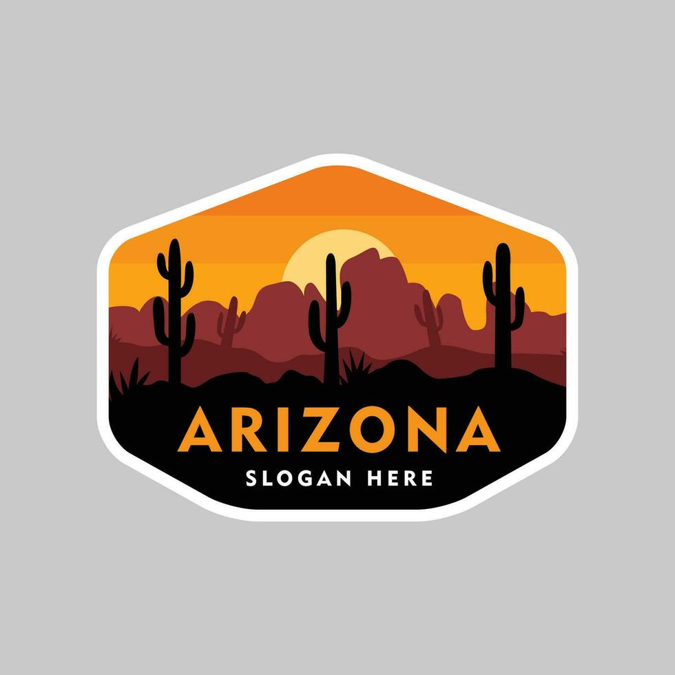 Arizona badge logo vector