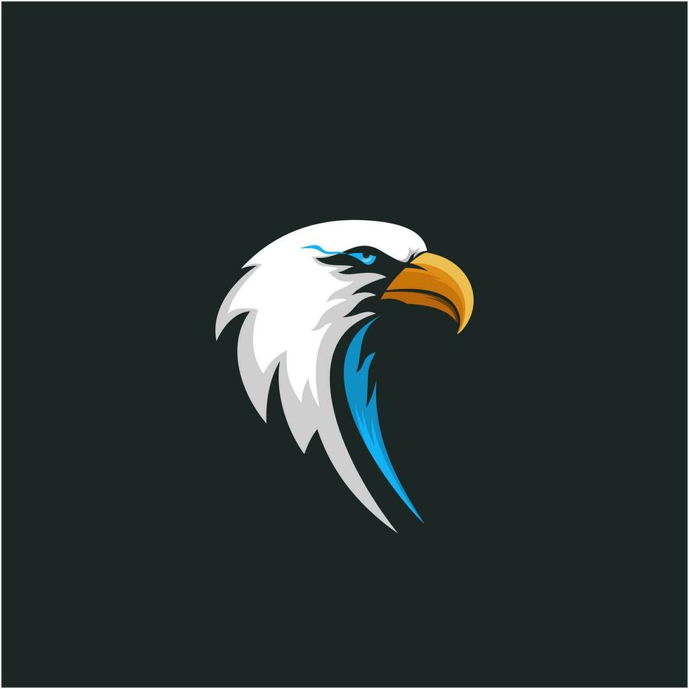 Simple Eagle Head Vector Design Illustration. Modern Logos.