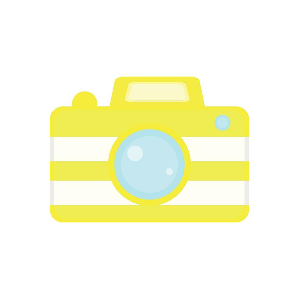 Flat vector illustration of camera