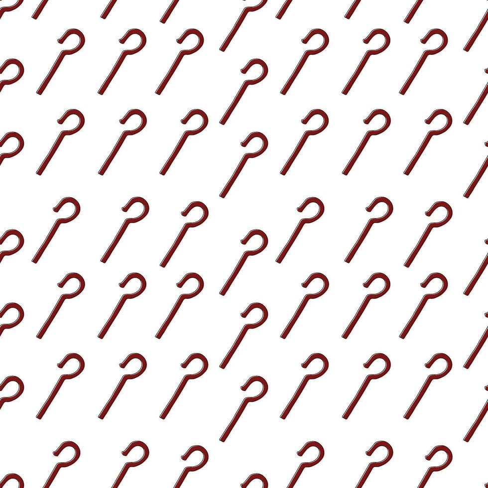 Pattern of egyptian scepters vector