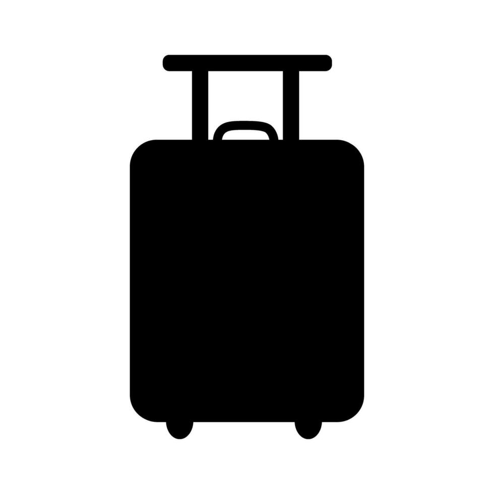 Suitcase silhouette vector illustration