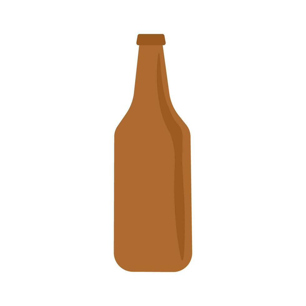 Glass bottle vector illustration