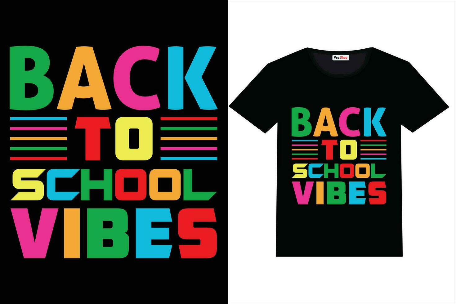 Back to school back to school vibes vector