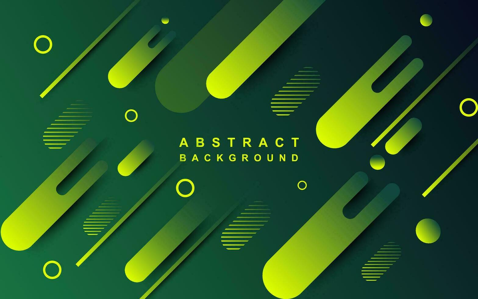 green modern abstract background desugn, geometric composition, yellow neon green gradations and patterns vector