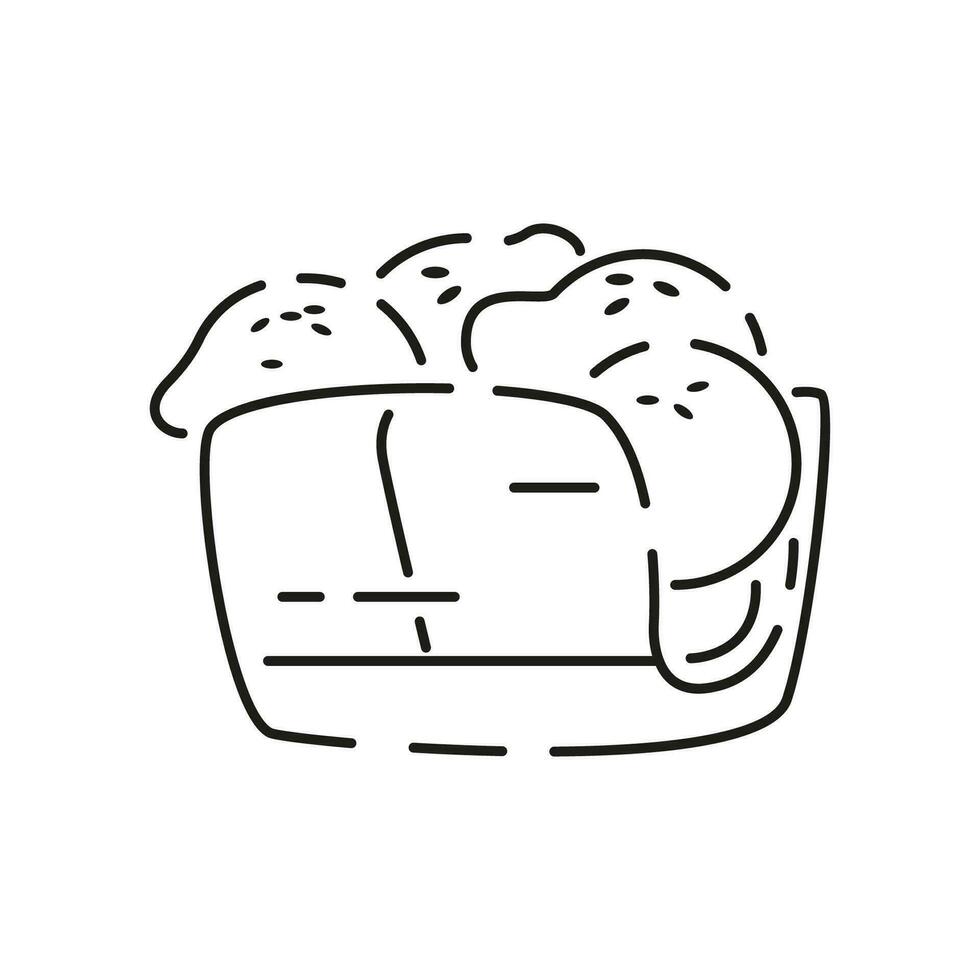 Ice Cream line Icon. Summer vector such as parfait, vector frozen yogurt, ice cream sundae, vanilla, chocolate. Dessert.
