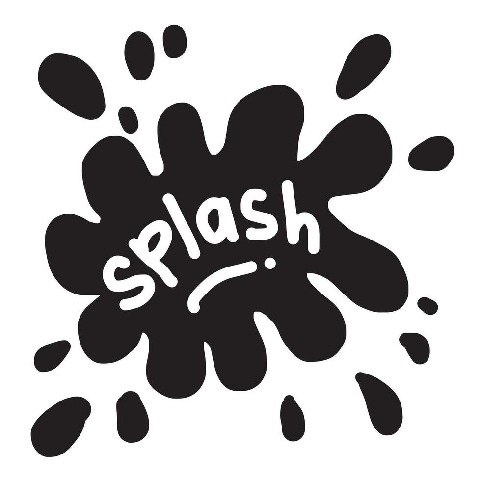 Water splash on white background.Water drops shapes, liquid burst. Vector illustration.