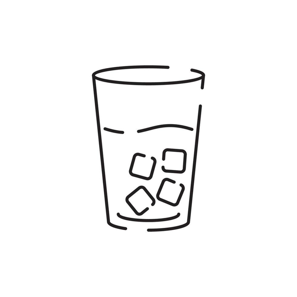Icon line water. Drop liquid drink. Purification, pollution, healthy vector pictograms isolated on a white background.