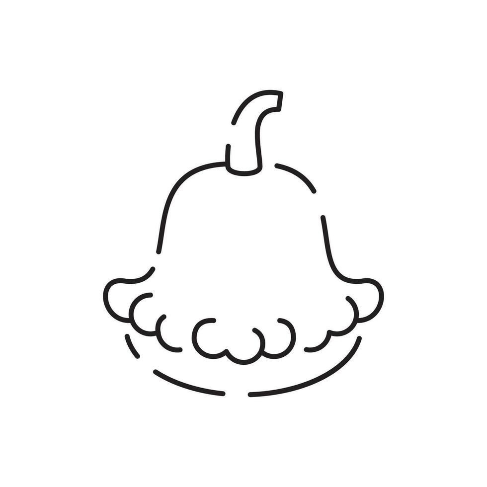 Vegetarian, vegetable, veggies - minimal thin line icon. Simple vector icon as tomato, cucumber, kohlrabi, cauliflower, pattypan squash, fiddleheads good food and health .