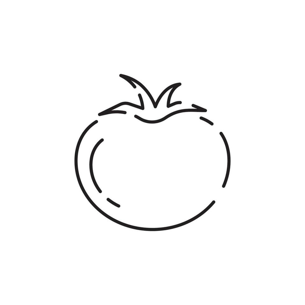 Vegetables thin line icon. Vegetarian, veggies. Simple vector icon as tomato, cucumber, kohlrabi, cauliflower, pattypan squash, fiddleheads good food and health.
