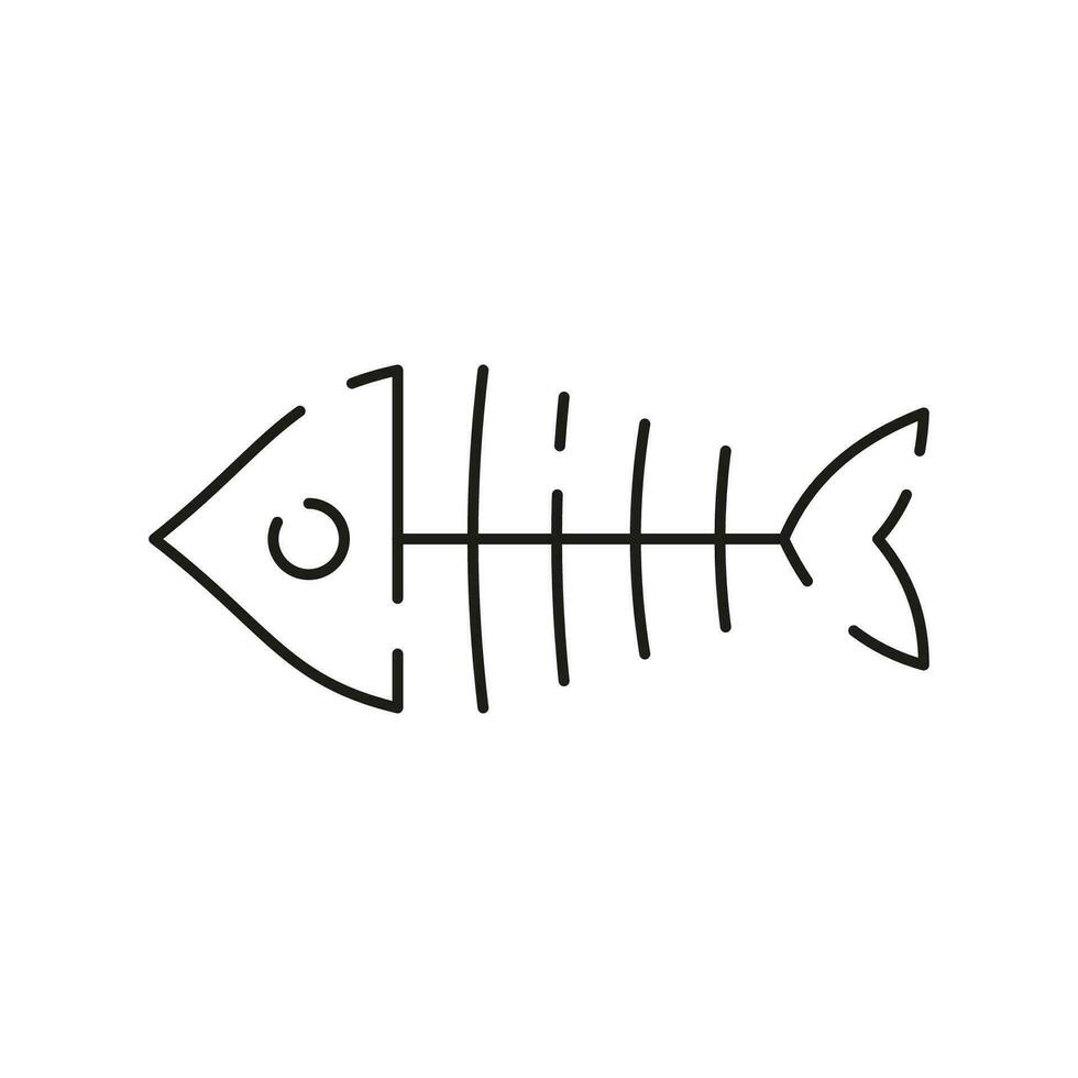 Sea food line icon. White meat restaurant. Editable vector of fish line icon. Trendy stroke signs for website, apps and UI. Premium of fish thin line icon.