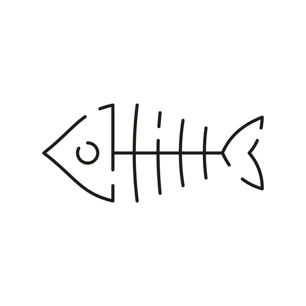 mar comida línea icono. blanco carne restaurante. editable vector de pescado línea icono. de moda carrera señales para sitio web, aplicaciones y ui prima de pescado Delgado línea icono.