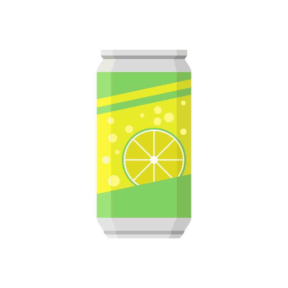 soda en de colores aluminio lata icono aislado en blanco antecedentes. suave bebidas signo. gaseado no alcohólico agua con diferente sabores bebidas en de colores embalaje. vector ilustración.