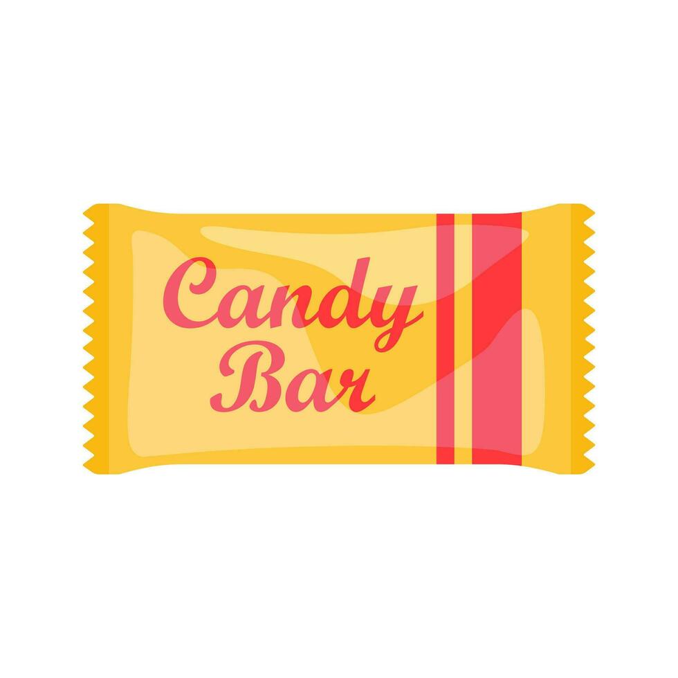 Chocolate bar of candy bar isolated on white background. Sweets snacks bars packages templates. Dessert food vector illustration.