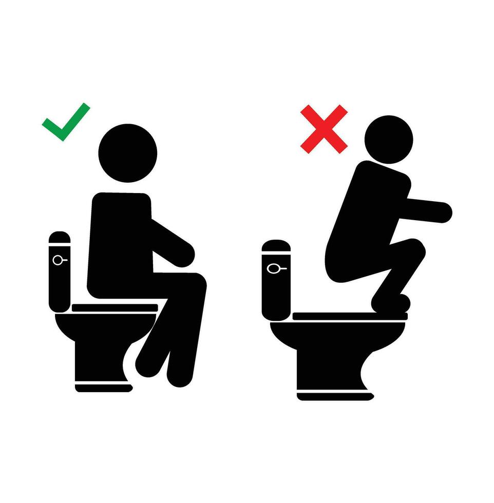 Toilet sign vector