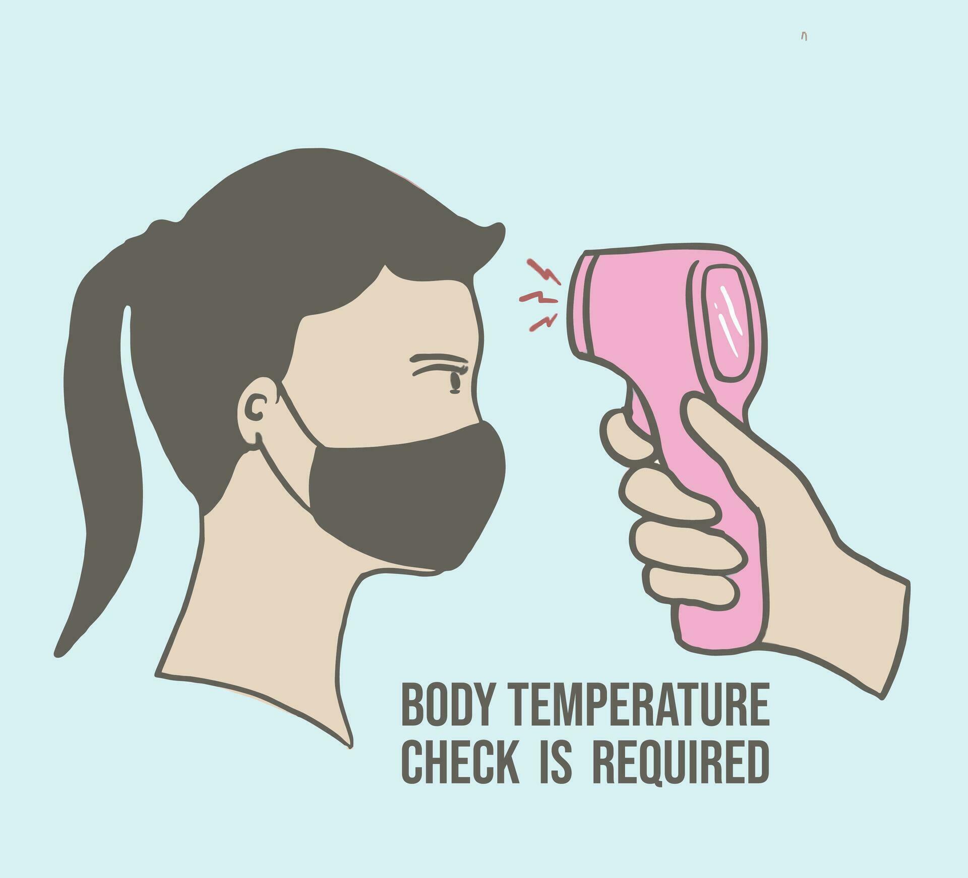 Body check temperature 25685130 Vector Art at Vecteezy