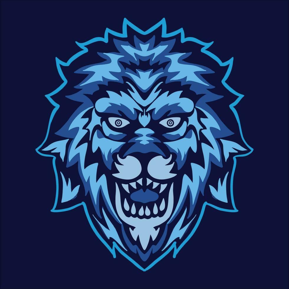 lion head vector