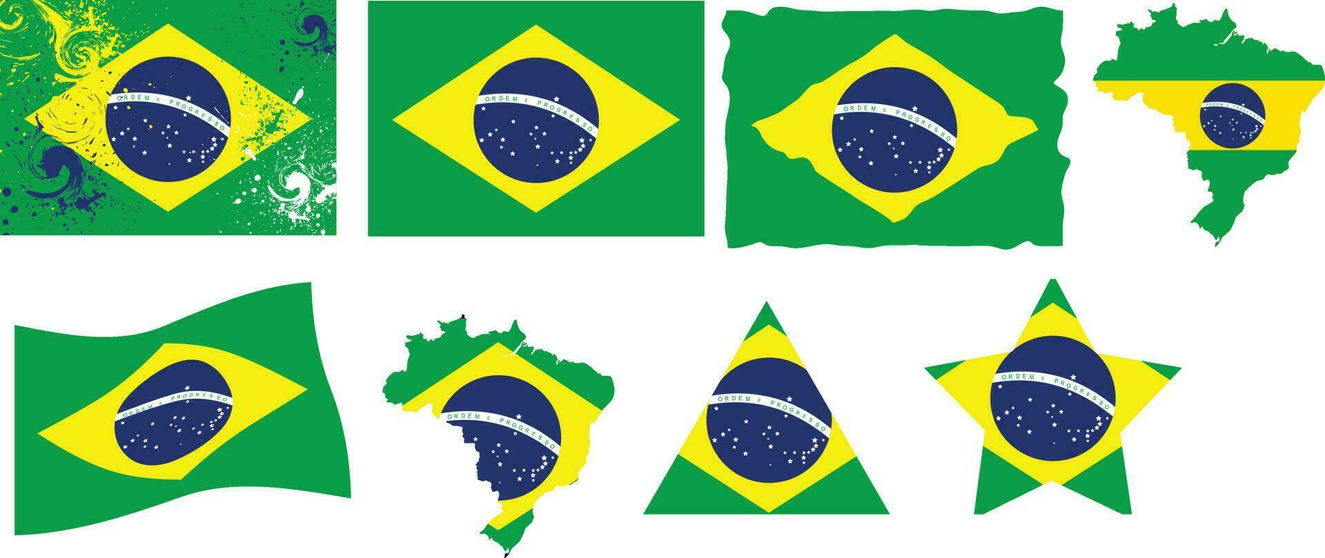 Brazil nation flag vector