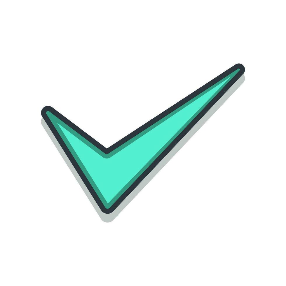 checkmark icon design vector