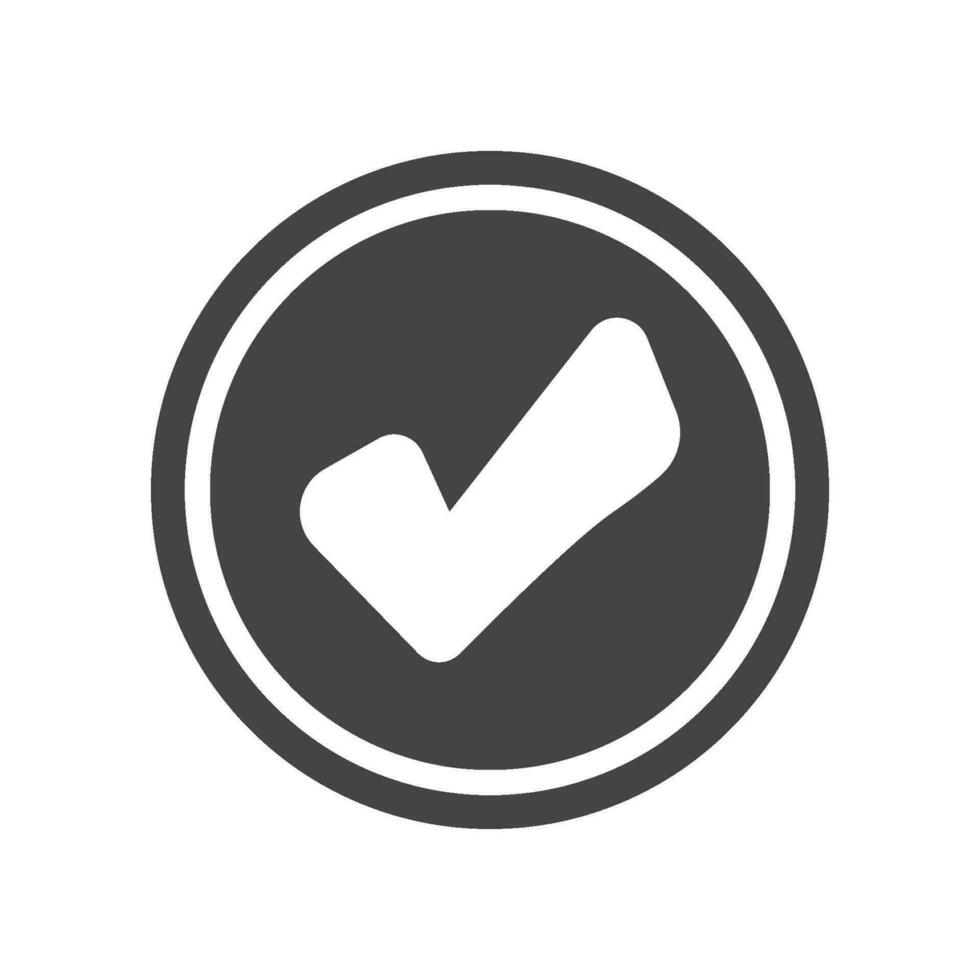 checkmark icon design vector