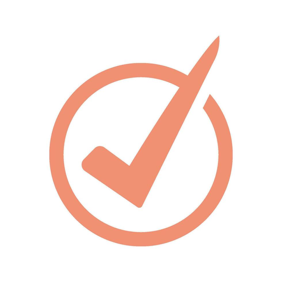 checkmark icon design vector