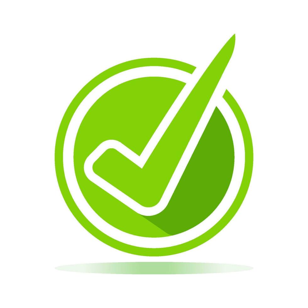 checkmark icon design vector