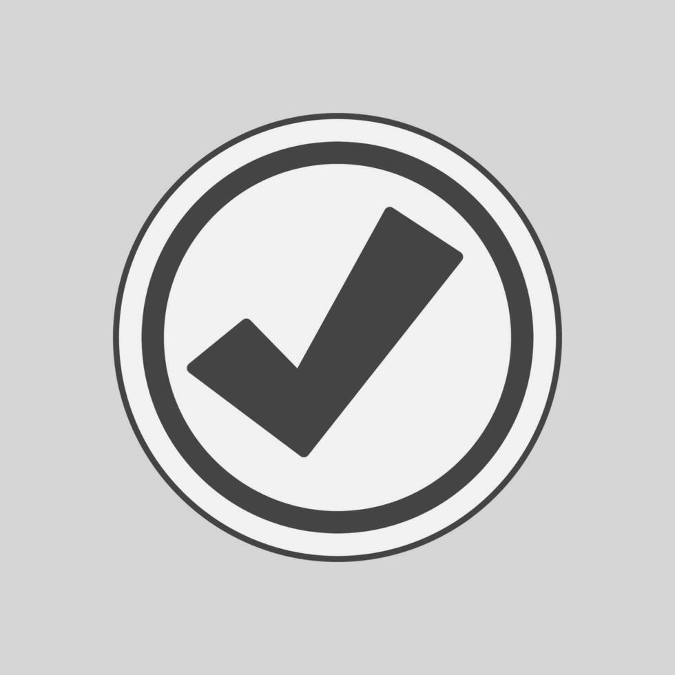 checkmark icon design vector