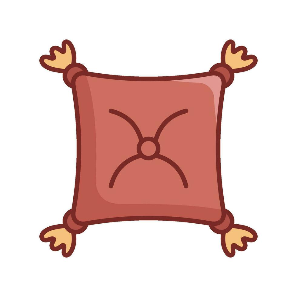 almohada icono vector diseño modelo sencillo y moderno