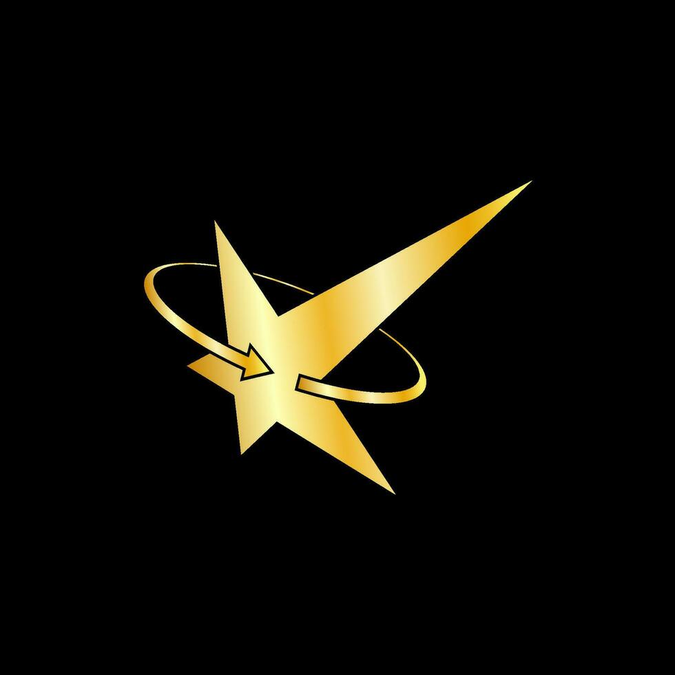 Gold Star icon Template design. Vector illustration