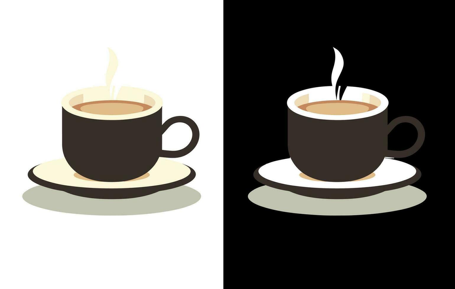 Coffee cup vector logo design,Premium coffee shop logo. Cafe mug icon,