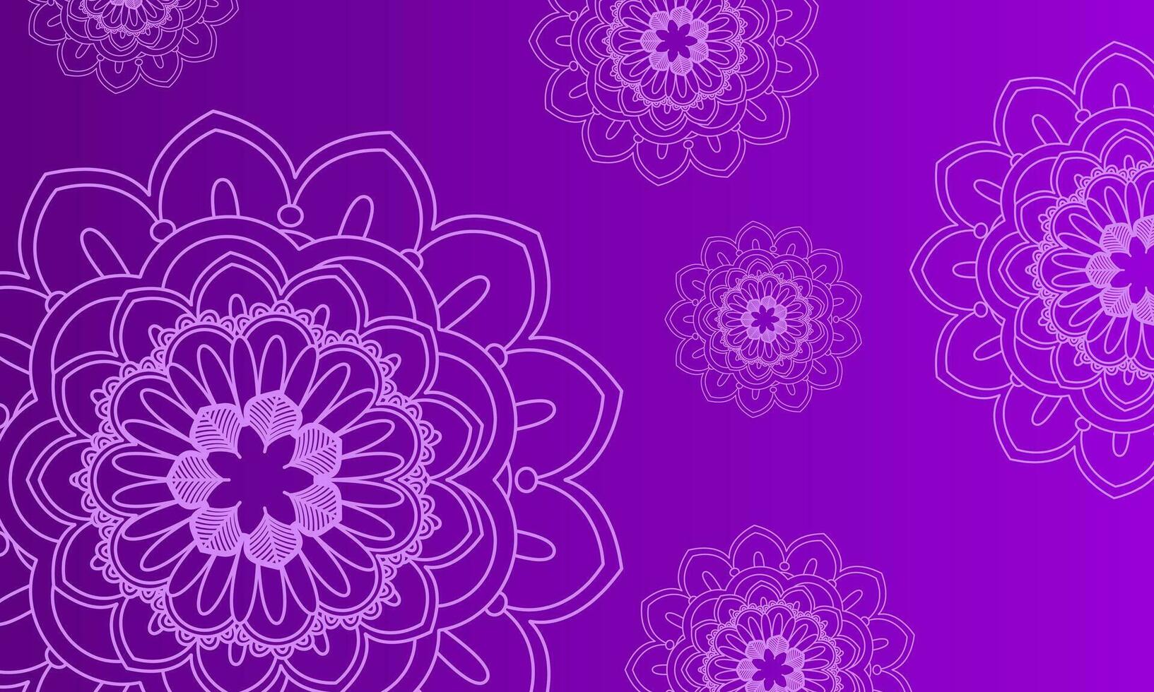 mandala antecedentes vector ornamento floral símbolo.