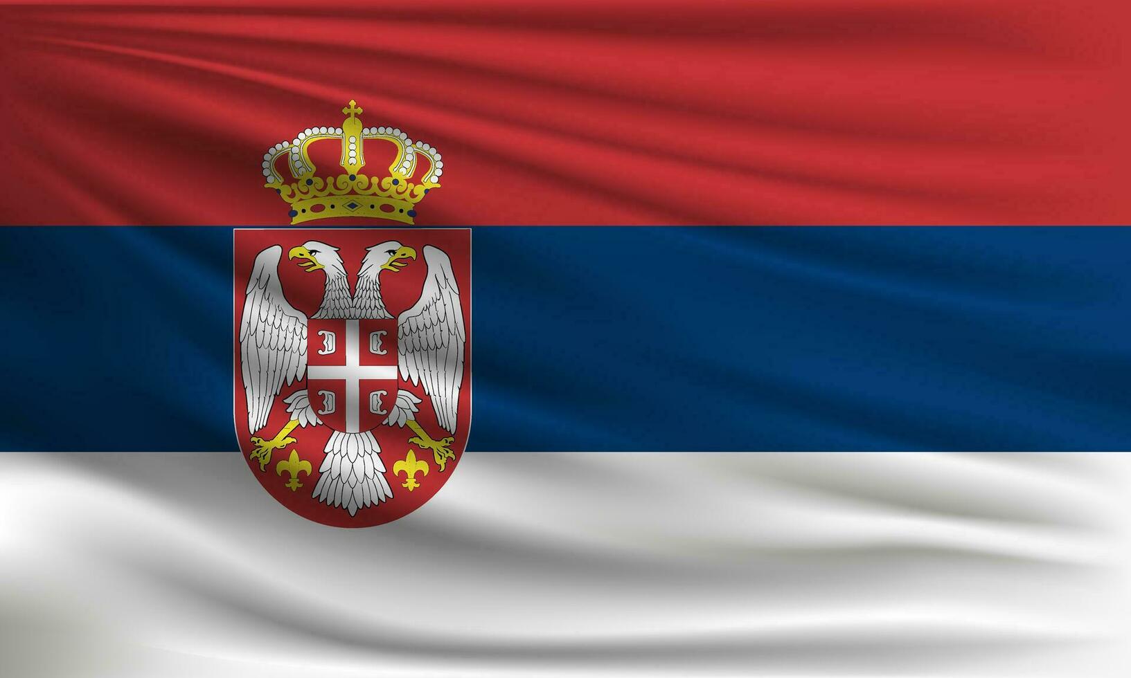 Vector flag of Serbia